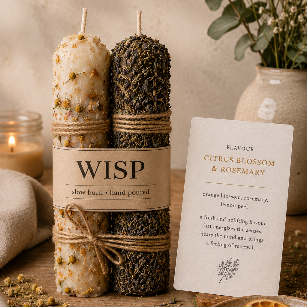 Table candle - Citrus blossom and rosemary
