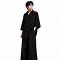 Kimono raw black shirt men