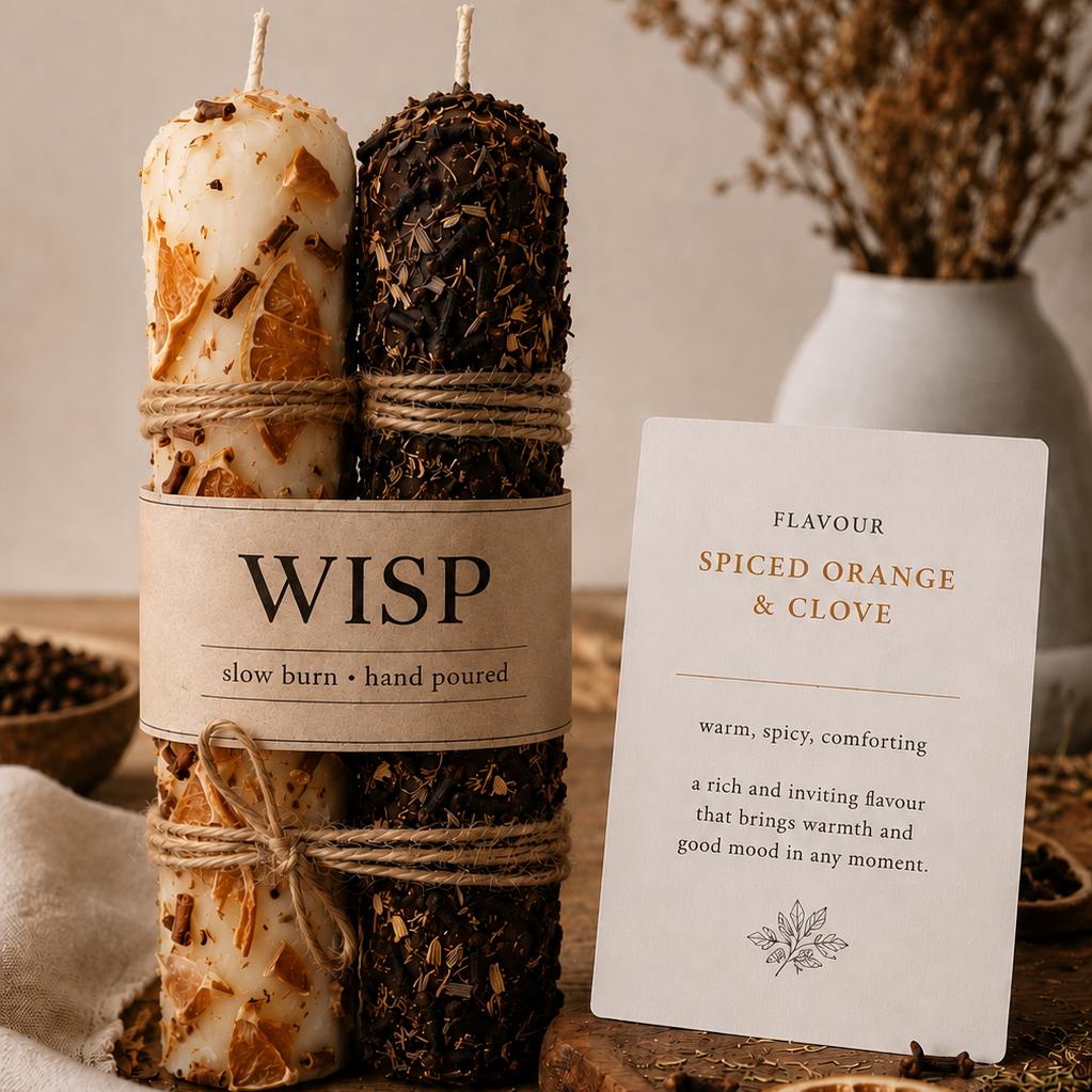 Table candle - Spiced orange and clove